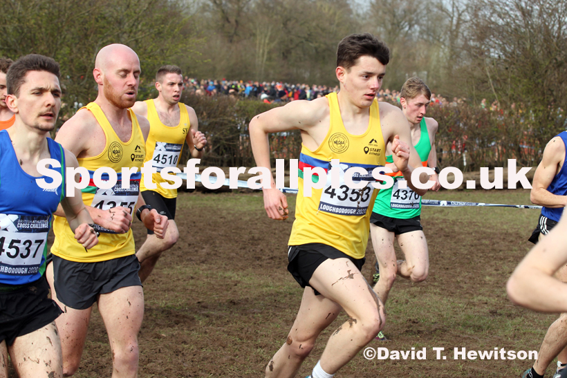 Senior men, 2020 British Athletics Inter Counties Cross Country Champs., Prestwold Hall, Loughborough. Photo: David T. Hewitson/Sports for All Pics